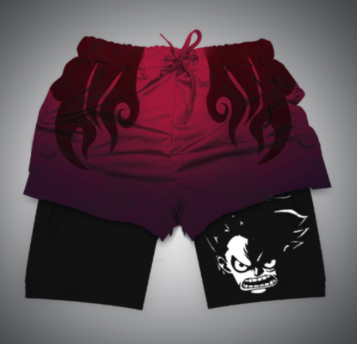 Anime OP 2-in-1 Gym Comfort FlexShorts for Men