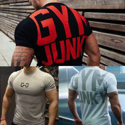 Outdoor Running T-Shirt with Printed Design