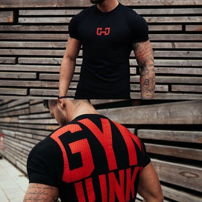 Outdoor Running T-Shirt with Printed Design
