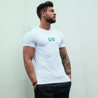 Outdoor Running T-Shirt with Printed Design