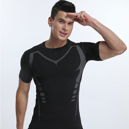 Men's Performance Tee for Gym & Running Strech