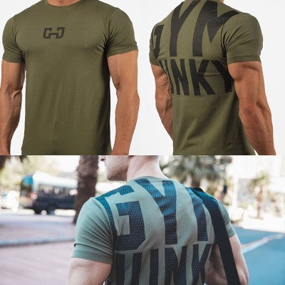 Outdoor Running T-Shirt with Printed Design