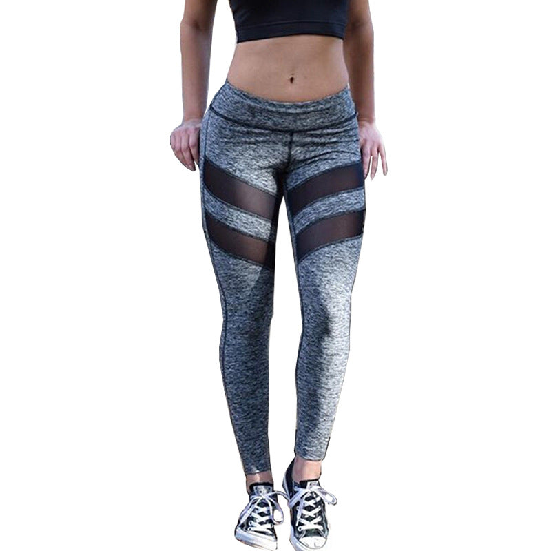 Chic Black Mesh Workout Legging