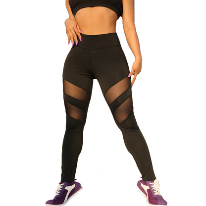 Chic Black Mesh Workout Legging
