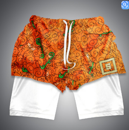 Anime OP 2-in-1 Gym Comfort FlexShorts for Men